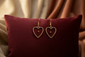 Heart-Shaped Mustard Seed Earrings – Gold-Tone Faith Jewelry