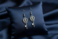 Silver-Tone Key Earrings – Faith-Inspired Dangle Jewelry