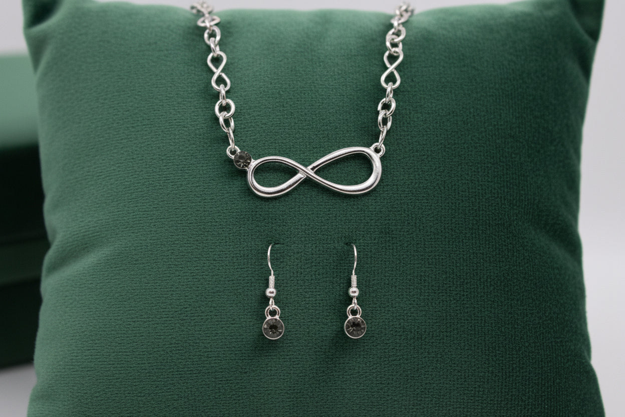 Hebrews 13:8 Necklace & Earring Set – Faith Jewelry Gift