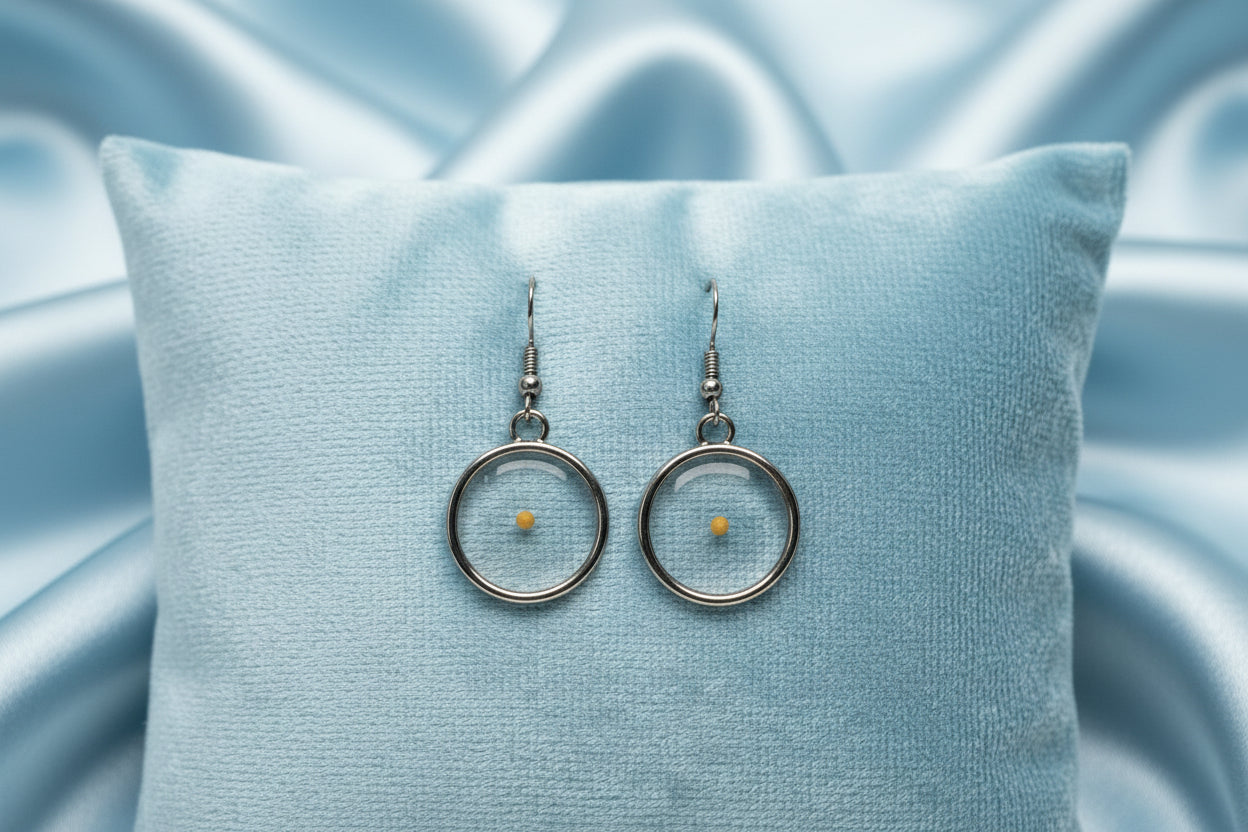 Large Mustard Seed Earrings – Silver-Tone Faith Jewelry