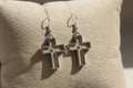 Cross Mustard Seed Earrings – Silver-Tone Faith Jewelry