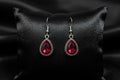 Pink Teardrop Earrings – Delicate Dangle Jewelry for Women