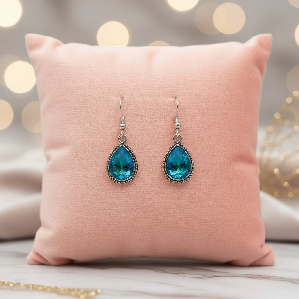 Turquoise tear drop earrings
